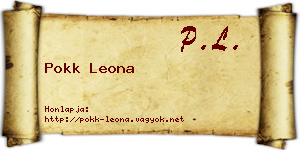 Pokk Leona névjegykártya